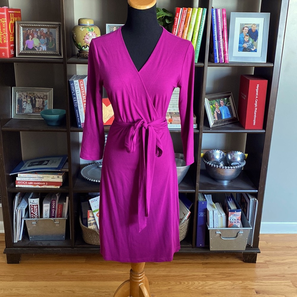 FINAL PRICE! GAP Fuchsia Wrap Dress